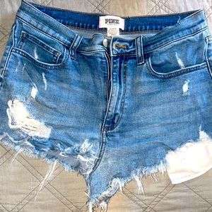 PINK shorts high waisted